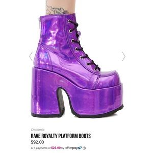 Demonia RAVE ROYALTY PLATFORM BOOTS